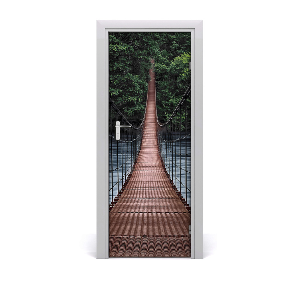 Fototapeta samoprzylepna na drzwi Wiszący wąski most