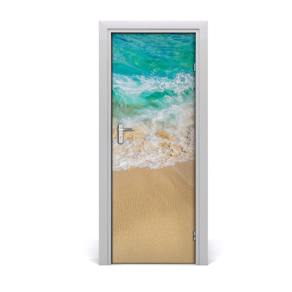Naklejka na drzwi samoprzylepna Plaża morze wakacje