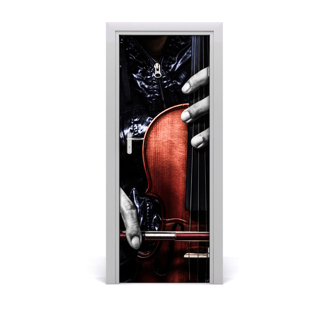 Naklejka fototapeta na drzwi Muzyka Skrzypce dłonie