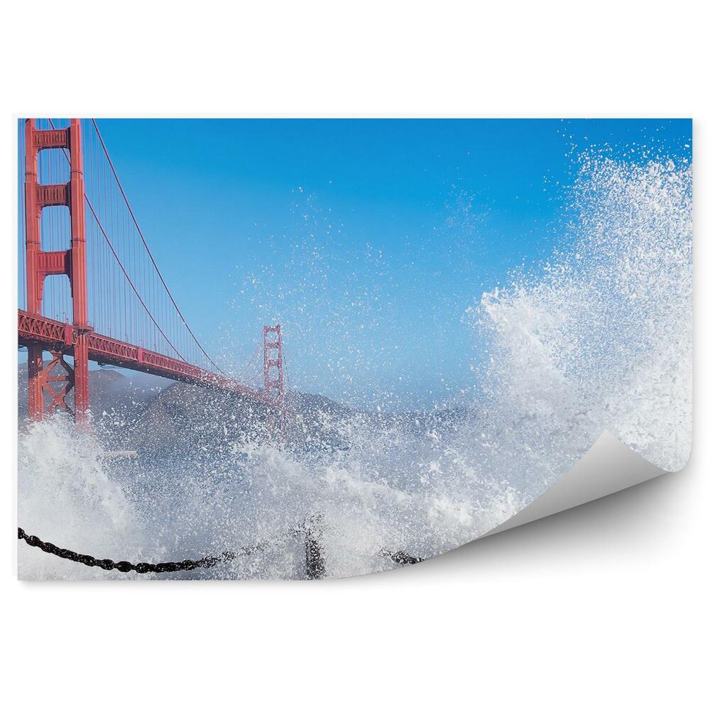 Fototapeta na ścianę Golden Gate most fale woda