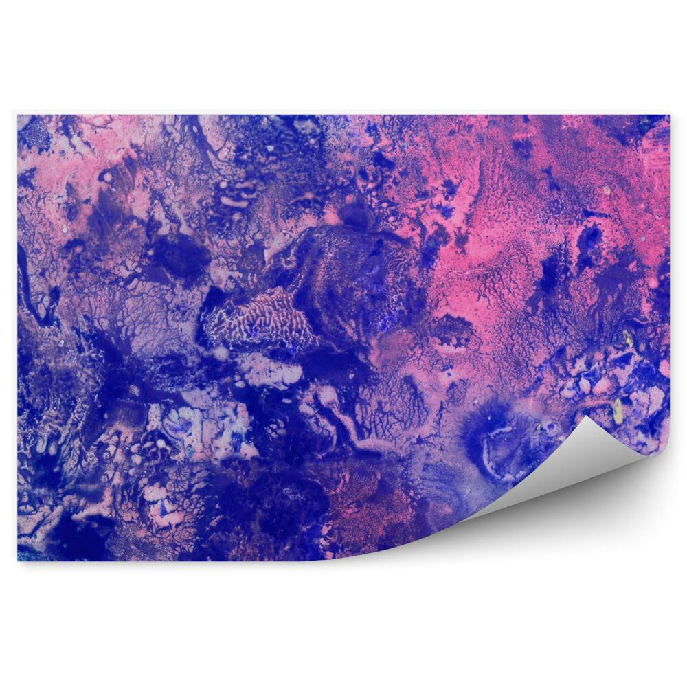 Okleina ścienna Różowa niebieska tekstura wzór abstrakcja kształty