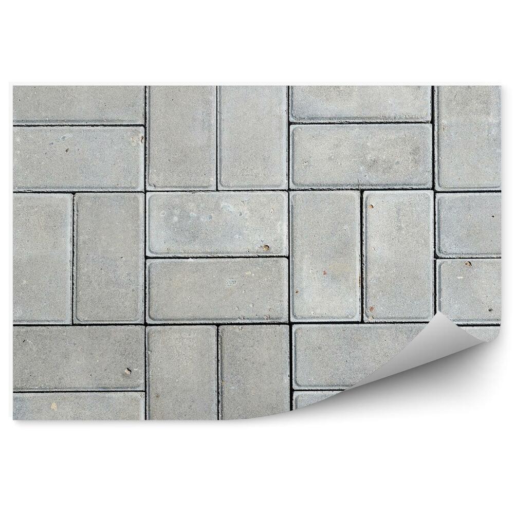 Okleina ścienna Płytki kamienne beton wzór prostokąty