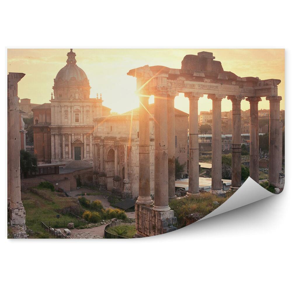 Fototapeta na ścianę Forum Romanum Rzym zachód słońca
