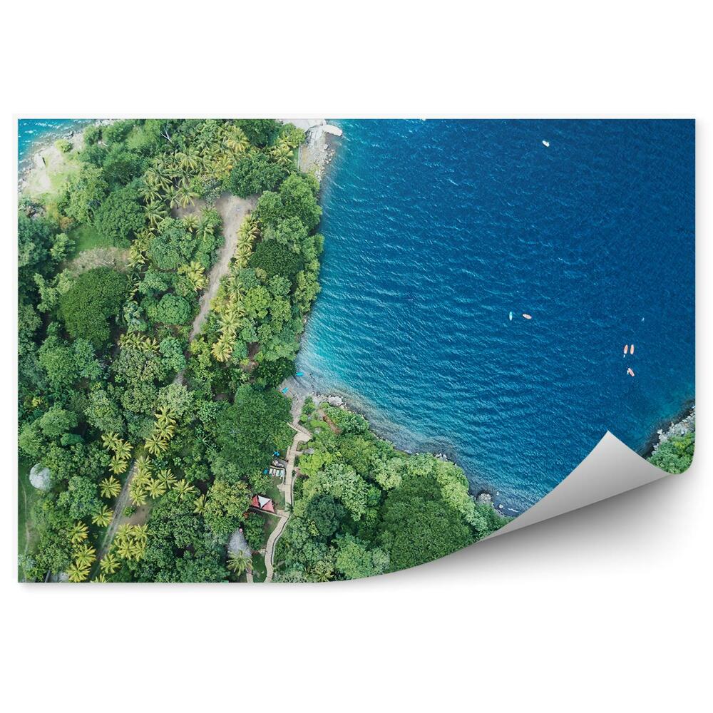 Fototapeta na ścianę tropikalna błękitna laguna widok z góry