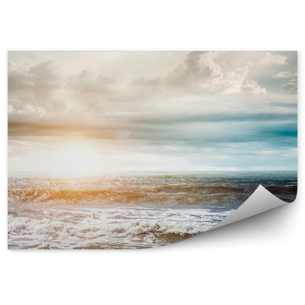 Fototapeta Wzburzone morze w słońcu