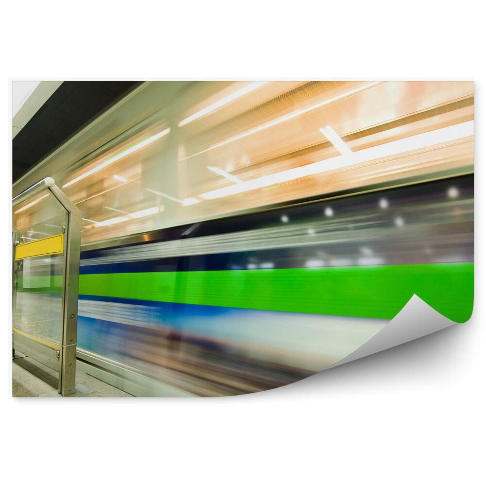 Fotopeta Prędkość pociąg ruch transport metro tunel