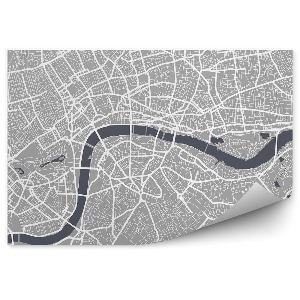 Fototapeta na ścianę Londyn plan miasta mapa