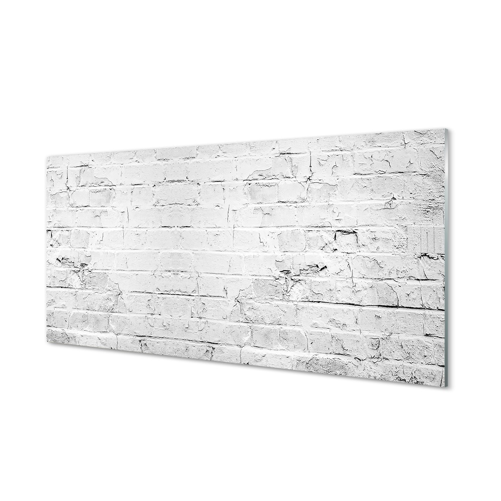 Obraz na szkle Cegły mur biała ściana