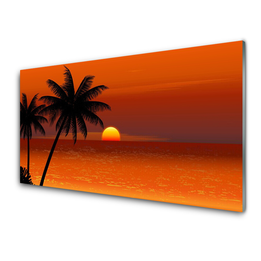 Obraz na Szkle Palma Morze Słońce