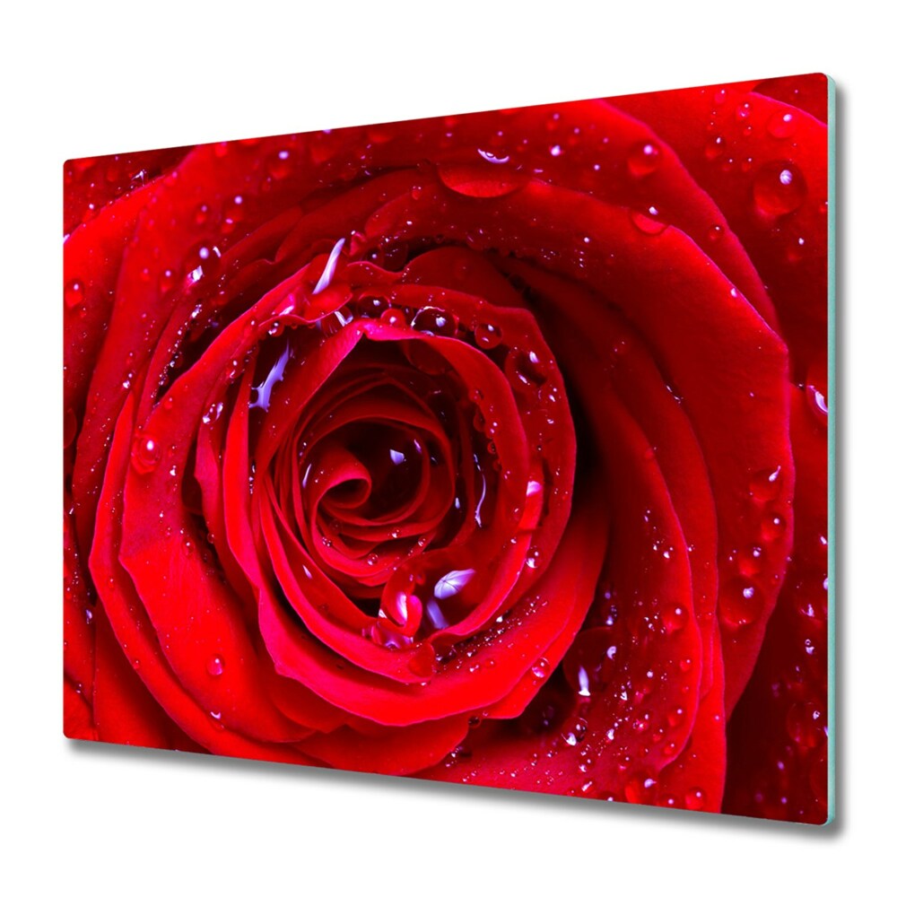 Deska kuchenna Róża z kroplami rosy