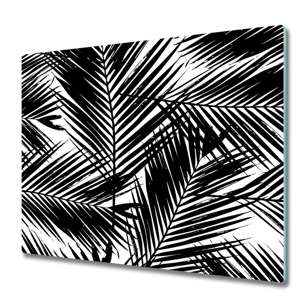 Deska kuchenna Czarne liście palmy