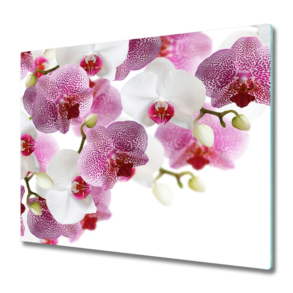 Deska kuchenna Różowo-biała Orchidea