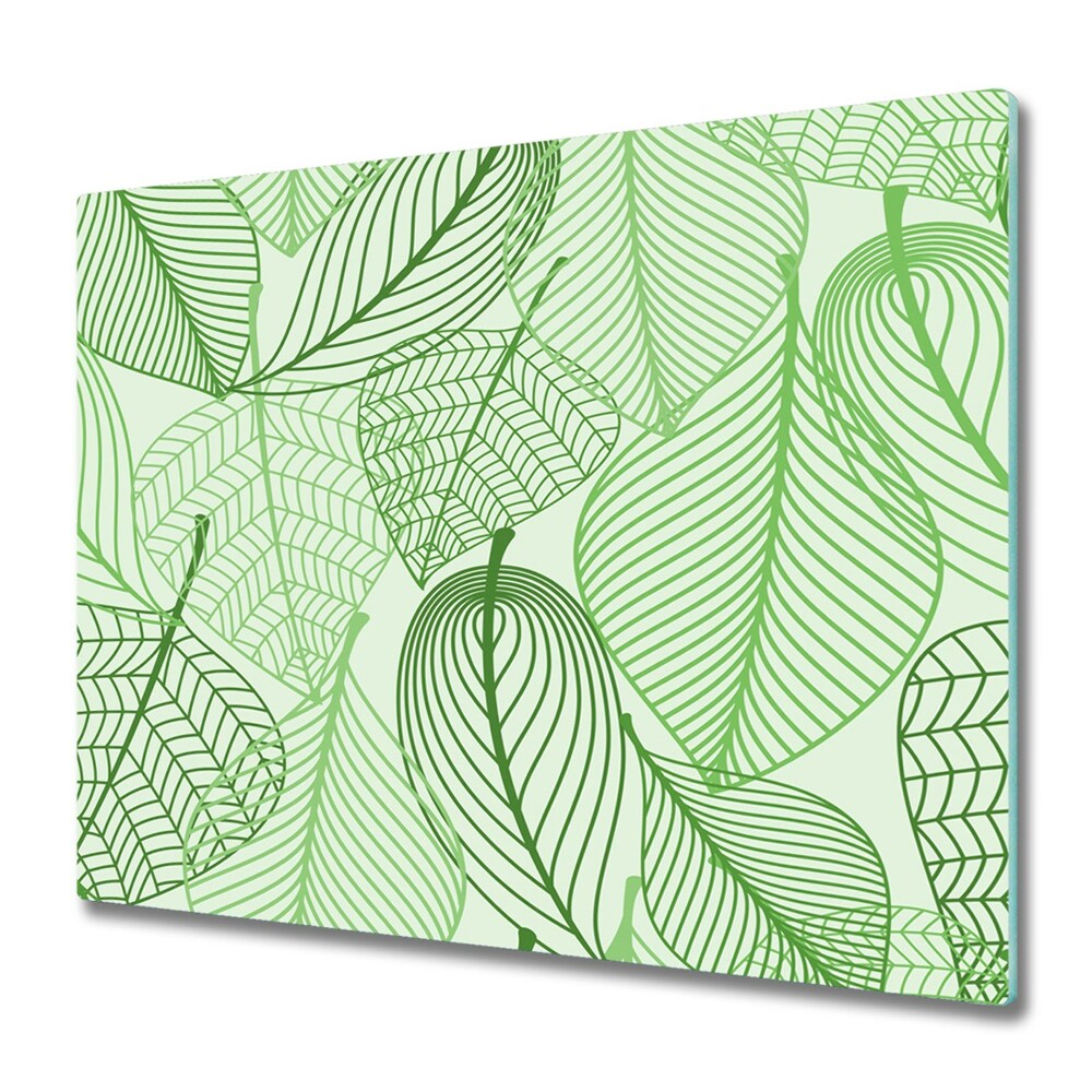 Deska do krojenia Delikatne zielone liście wzór