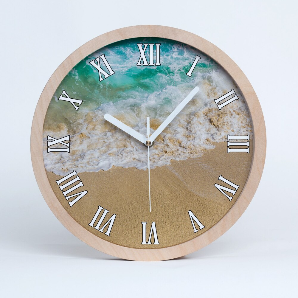 Nowoczesny zegar ścienny Plaża i morze