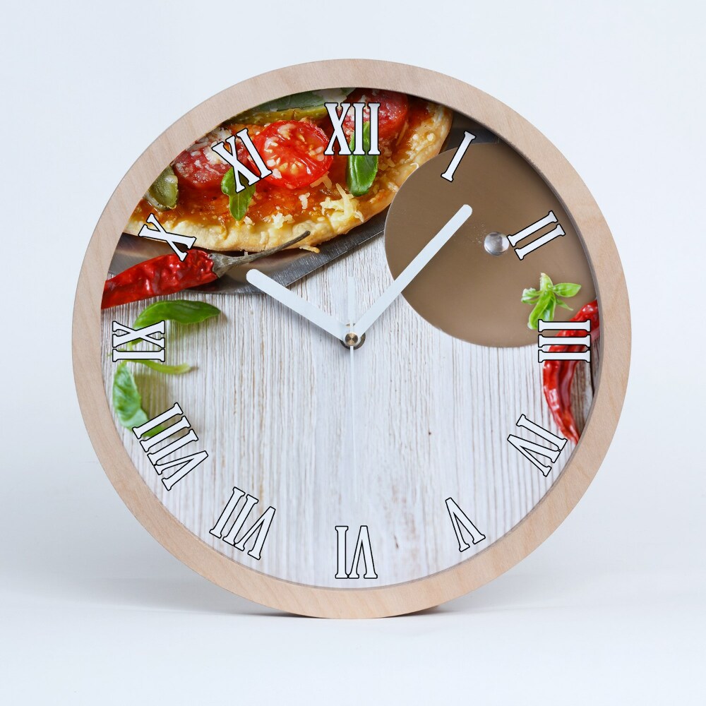 Nowoczesny zegar ścienny Pizza