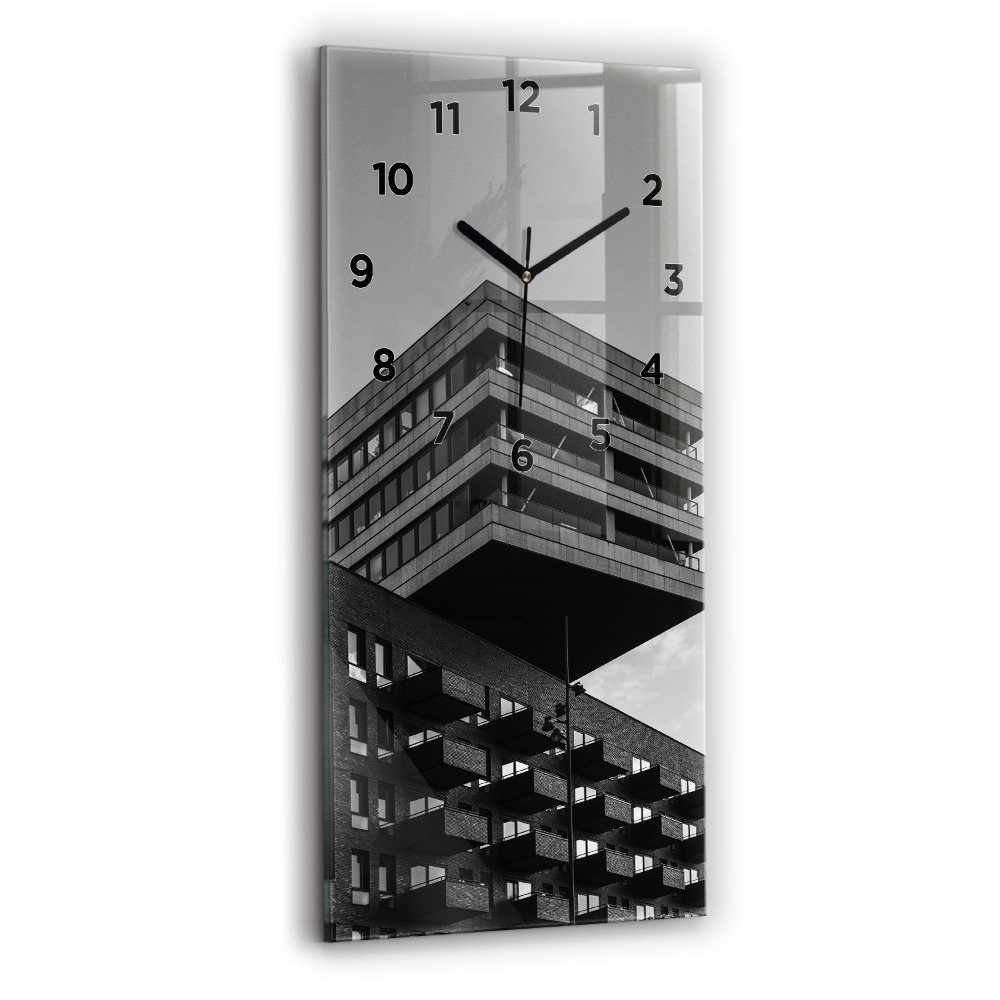 Zegar szklany 30x60 Architektura w Amsterdamie