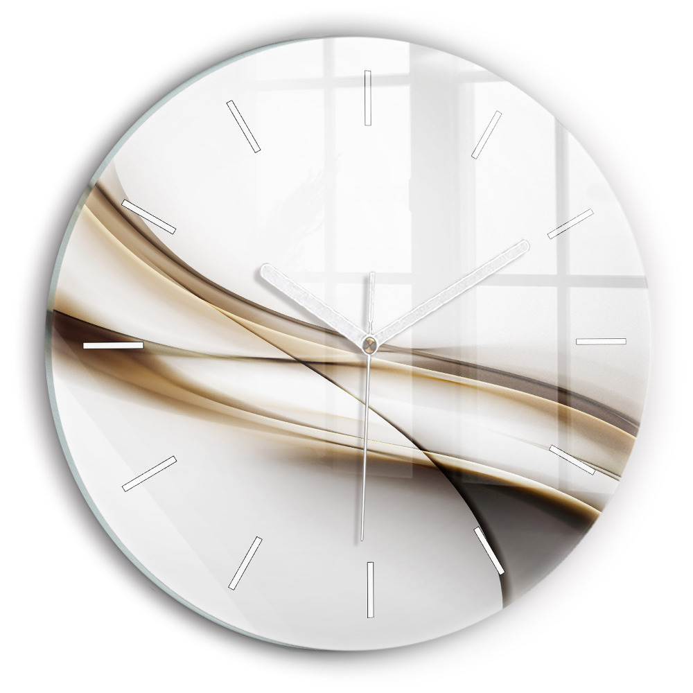Zegar szklany fi30 Linie abstrakcyjne