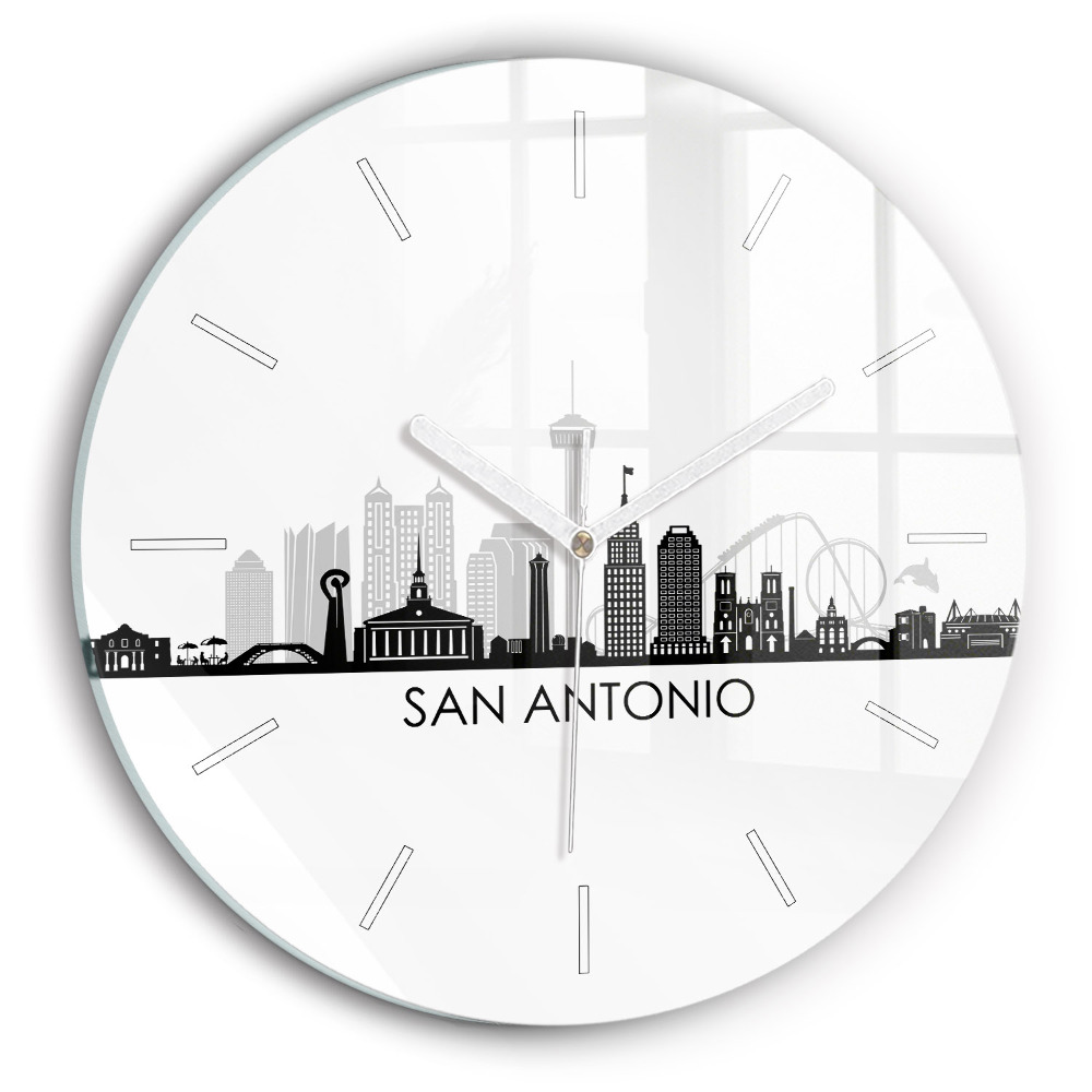 Zegar szklany fi30 Miasto San Antonio Texas