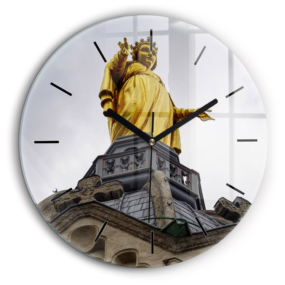 Zegar szklany fi60 Posąg Matki Boskiej w Lyon