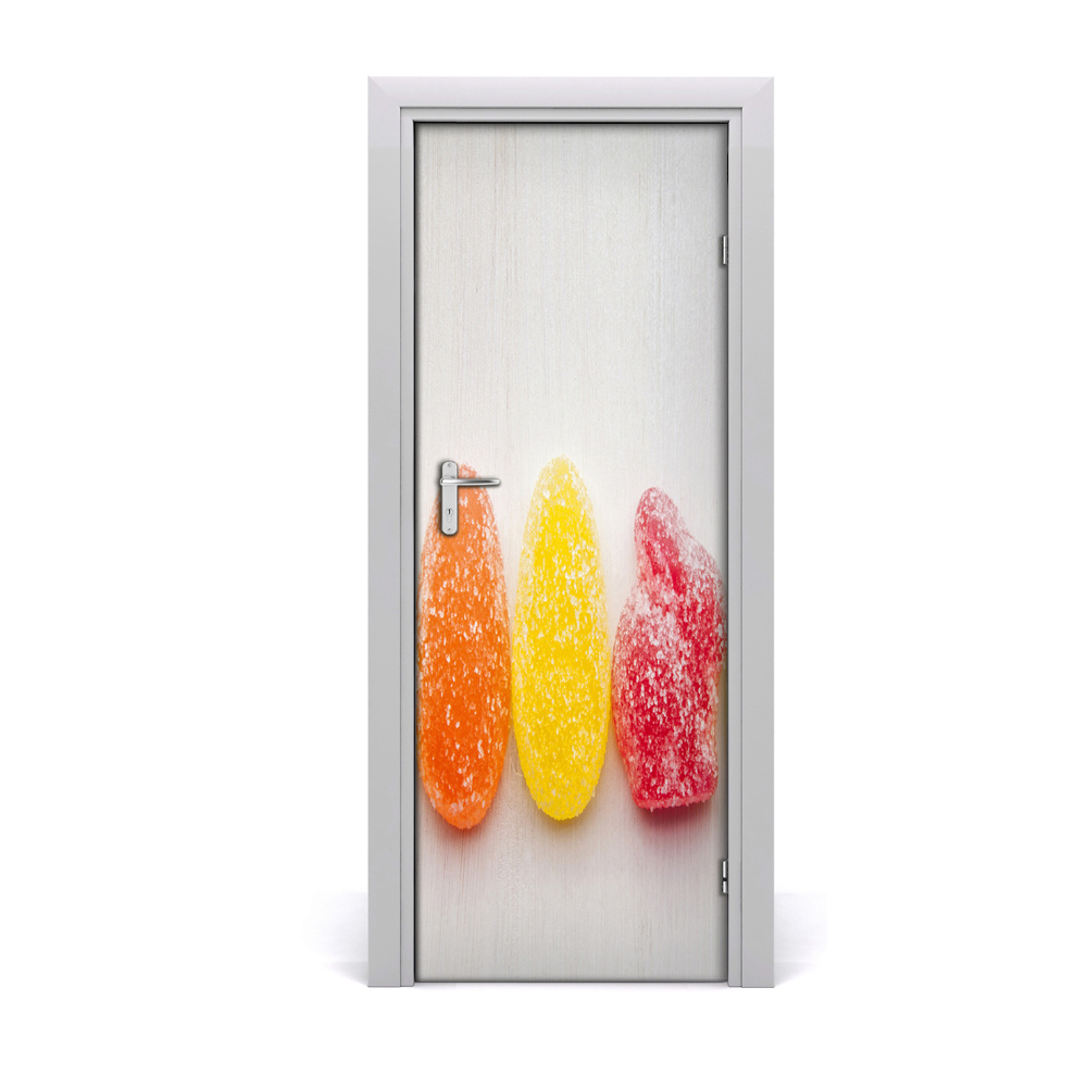 Okleina samoprzylepna na drzwi Kolorowe słodycze