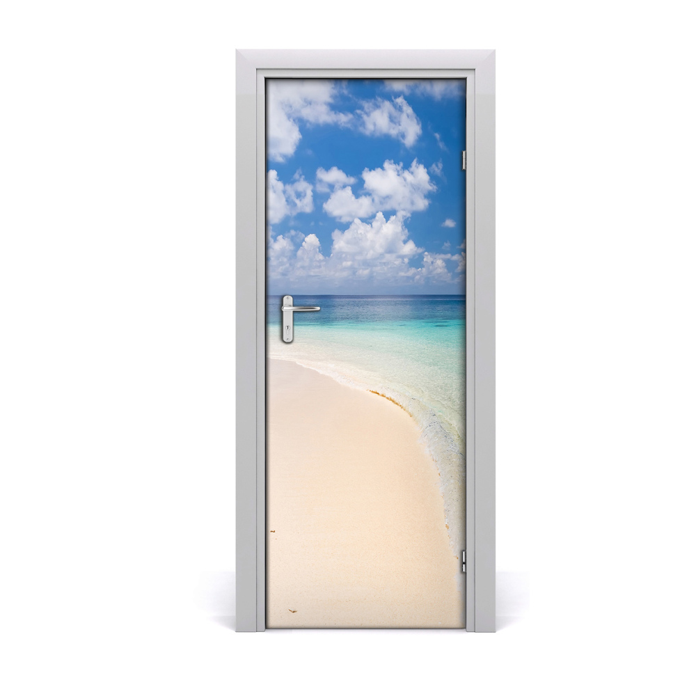 Naklejka na drzwi samoprzylepna Plaża ocean lato
