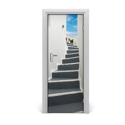 Fototapeta samoprzylepna na drzwi Santorini Grecja schody