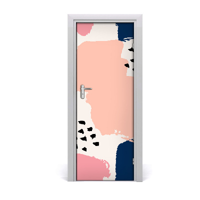 Naklejka fototapeta na drzwi Tło w kolorowe plamy