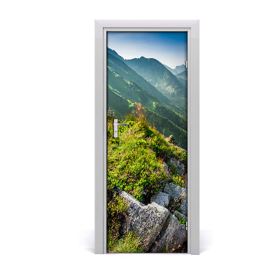 Naklejka na drzwi samoprzylepna Góry wspinaczka