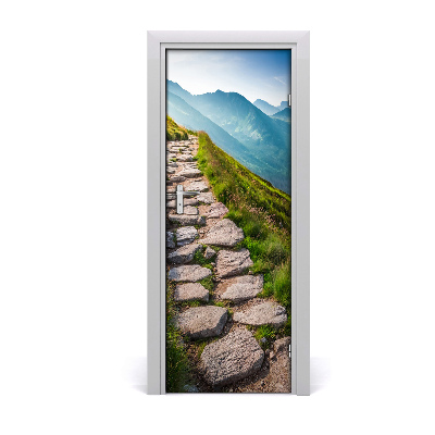 Naklejka na drzwi samoprzylepna Górski szlak