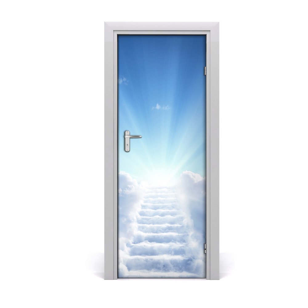 Fototapeta samoprzylepna na drzwi Schody z chmur do nieba