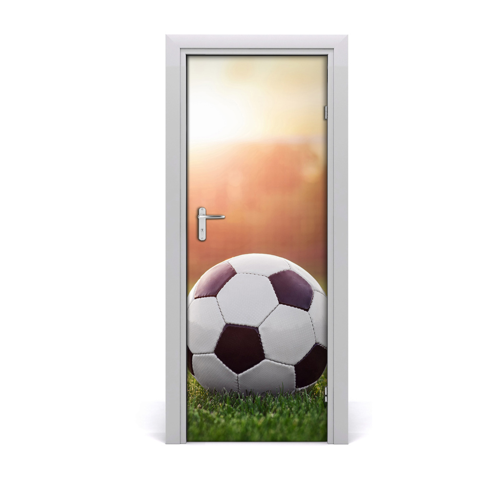 Fototapeta samoprzylepna na drzwi Piłka nożna na boisku