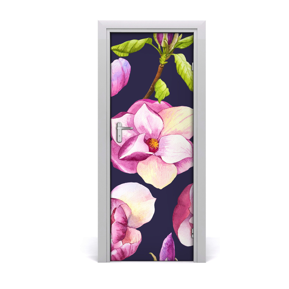 Okleina samoprzylepna fototapety na drzwi Magnolia kwiaty