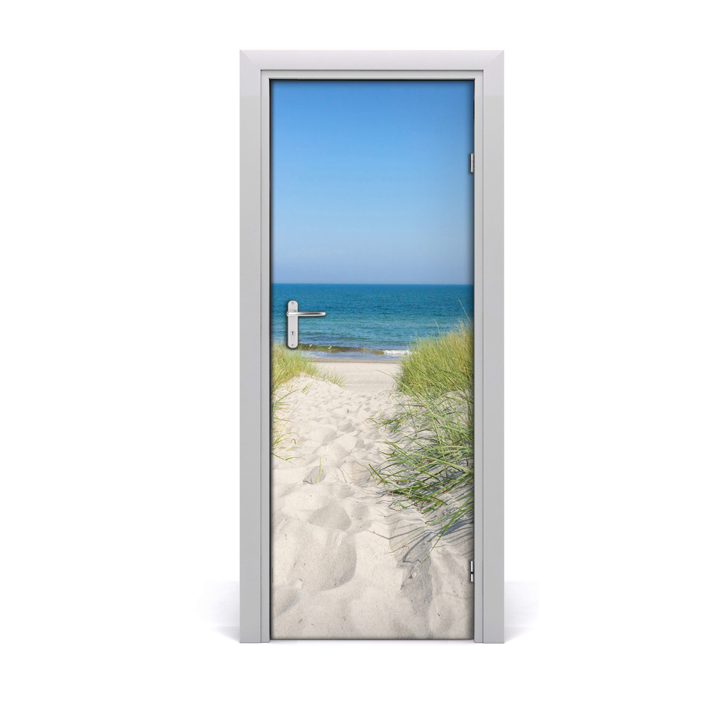 Naklejka na drzwi samoprzylepna Wydmy morze lato