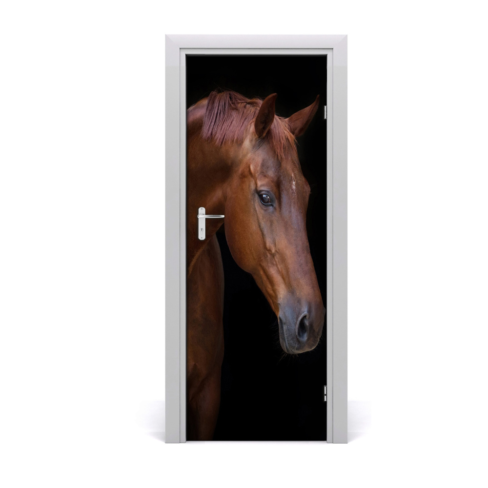 Naklejka samoprzylepna na drzwi Portret konia