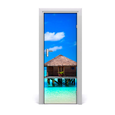 Fototapeta samoprzylepna na drzwi Domek na wodzie