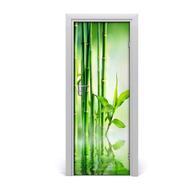 Nalepka Naklejka fototapeta na drzwi Bambus woda