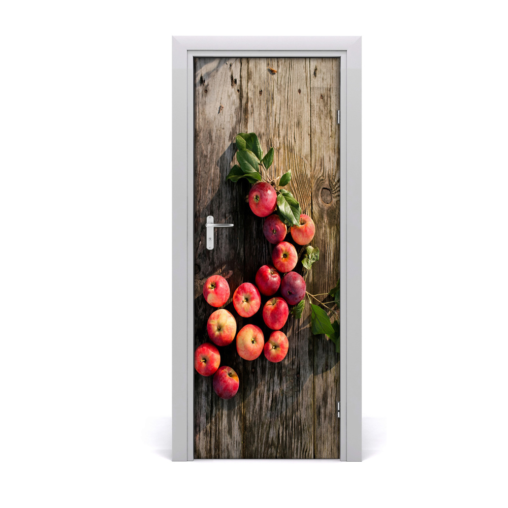 Naklejka na drzwi samoprzylepna Soczyste jabłka