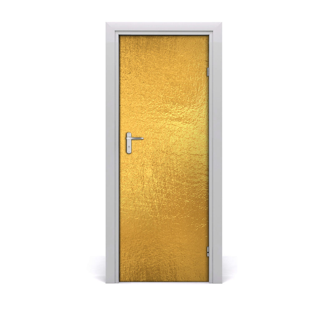 Naklejka fototapeta na drzwi Tekstura złota folia
