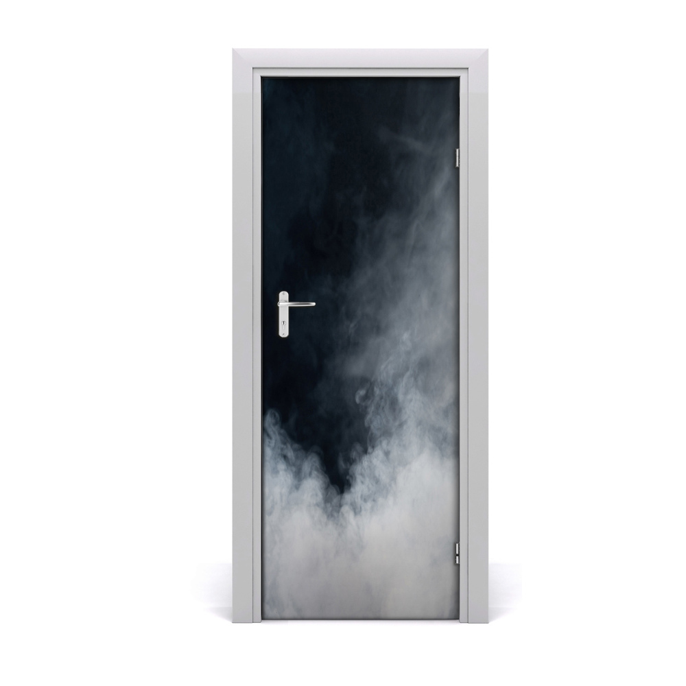 Naklejka fototapeta na drzwi Szary dym tło