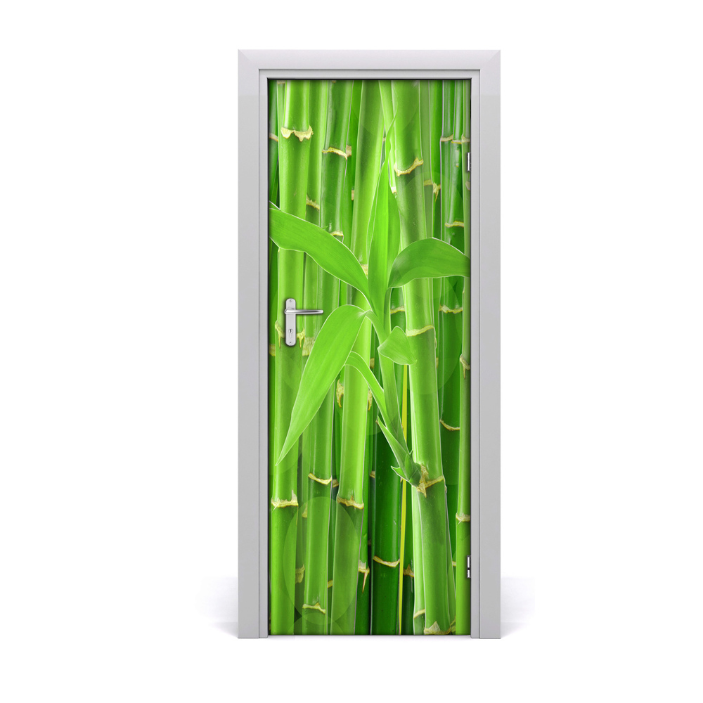 Okleina Naklejka fototapeta na drzwi Zielony bambus