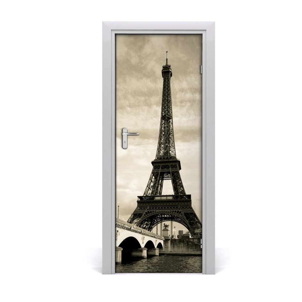 Fototapeta samoprzylepna na drzwi Wieża Eiffla sepia
