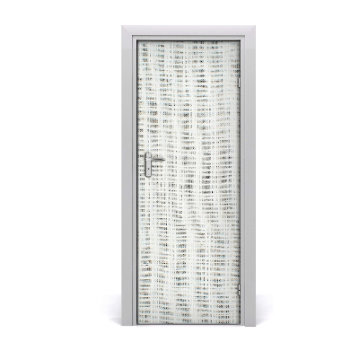 Naklejka samoprzylepna na drzwi Białe płótno