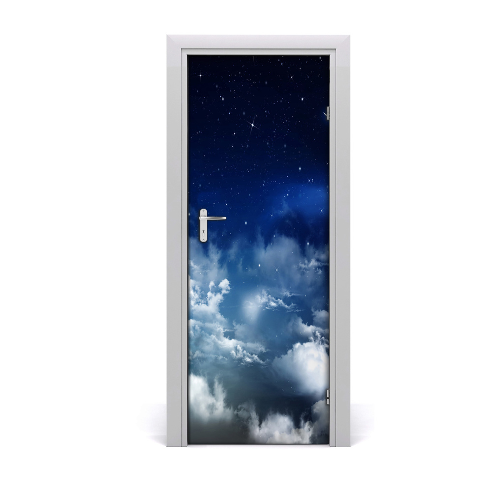 Fototapeta samoprzylepna drzwi Gwieździste niebo chmury