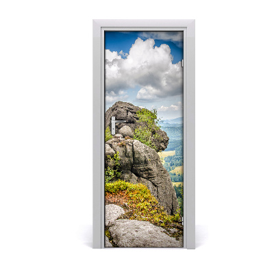Naklejka fototapeta na drzwi Szczeliniec Wielki skała