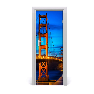 Fototapeta samoprzylepna drzwi Most San Francisco o zmierzchu