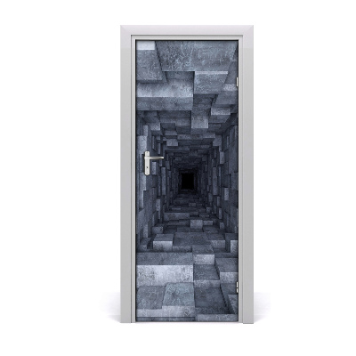 Naklejka samoprzylepna na drzwi Tunel