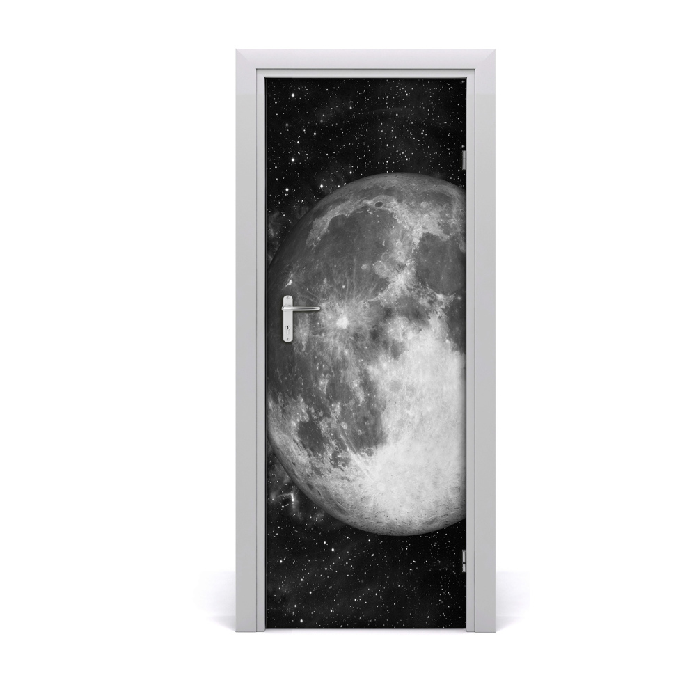Fototapeta samoprzylepna na drzwi Księżyc na czarnym tle