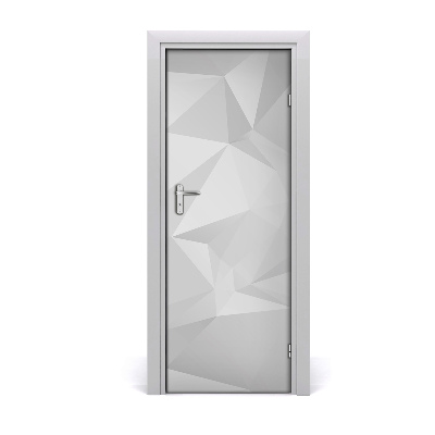 Naklejka samoprzylepna na drzwi Abstrakcja trójkąty