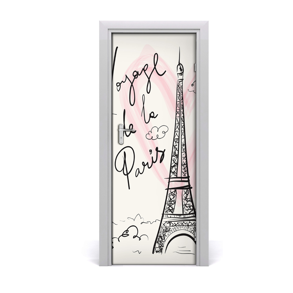 Naklejka fototapeta na drzwi Wieża Eiffla Paryż Paris