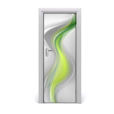 Naklejka samoprzylepna na drzwi Abstrakcja fale